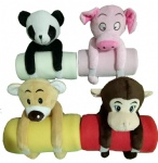 Plush toy with blanket